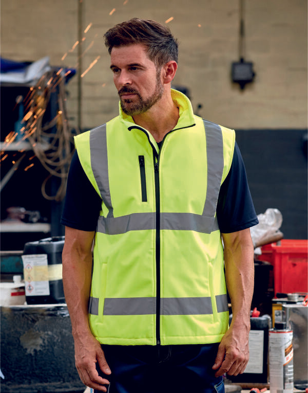 High-Vis Softshell Bodywarmer