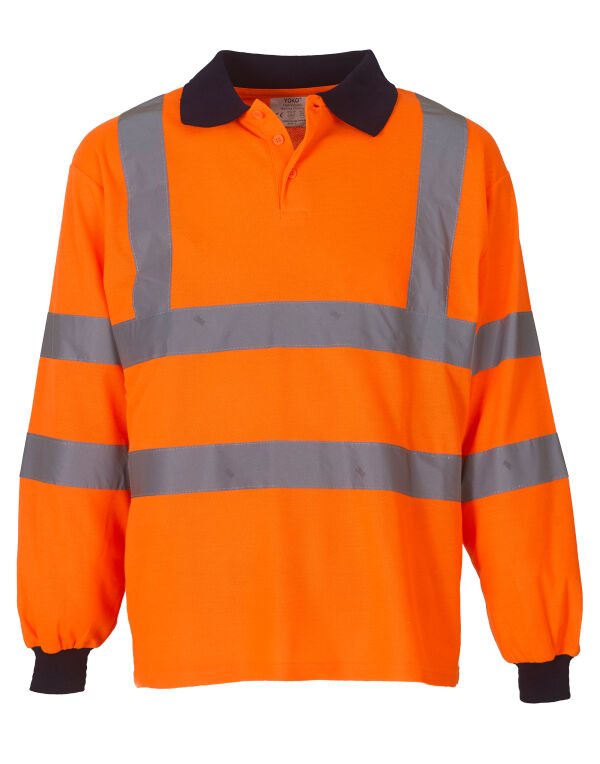 High-Vis Long Sleeve Polo