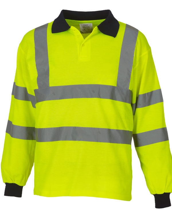 High-Vis Long Sleeve Polo