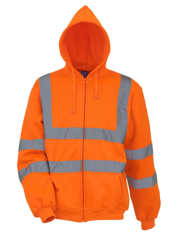 High-Vis Zipped Hoodie