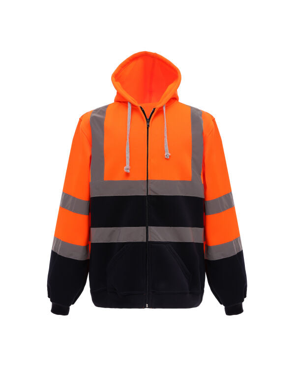 High-Vis Zipped Hoodie