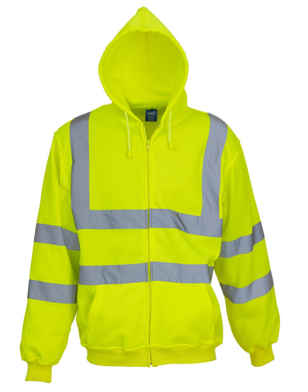 High-Vis Zipped Hoodie