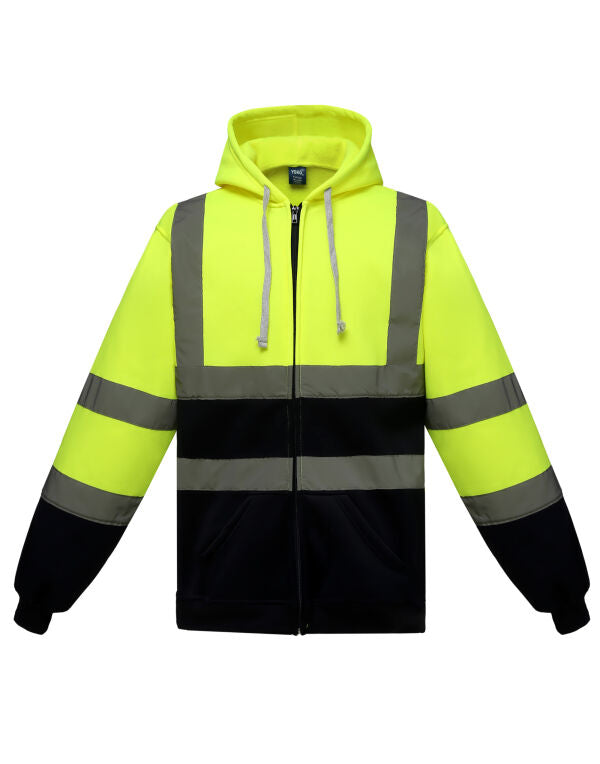 High-Vis Zipped Hoodie